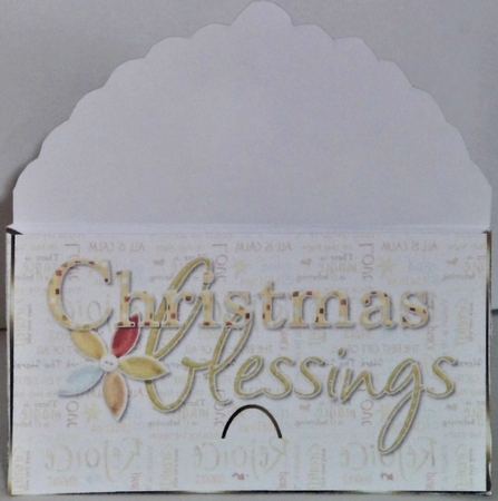Christmas nativity blessings gift card money wallet by Hazel Underwood