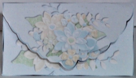 winter floral gift card money wallet by Hazel Underwood