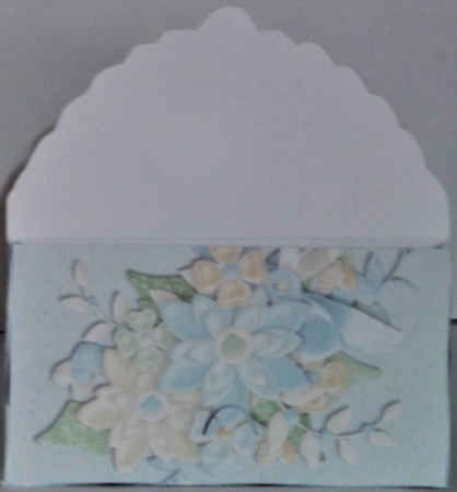 winter floral gift card money wallet by Hazel Underwood