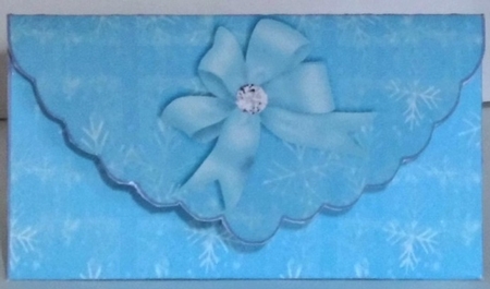 lantern and bow gift card money wallet by Hazel Underwood