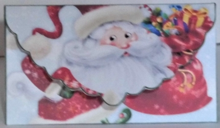 Santa and gift sack gift card money wallet by Hazel Underwood