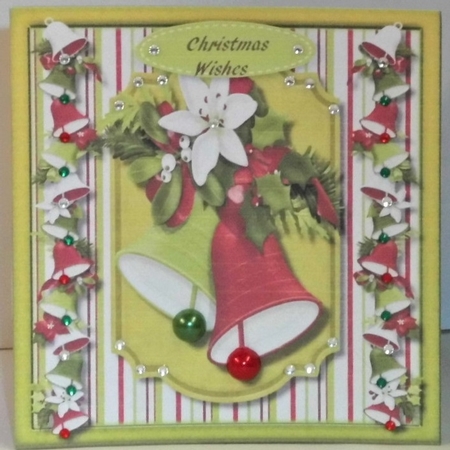 12, 8x8 Christmas Crd Fronts with Greetings  by Hazel Underwood