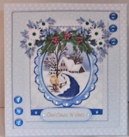 12, 8x8 Christmas Crd Fronts with Greetings  by Hazel Underwood