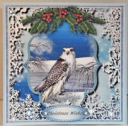 12, 8x8 Christmas Crd Fronts with Greetings  by Hazel Underwood