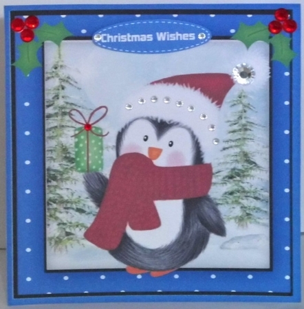 Penguins Woolly Scarf  by Hazel Underwood