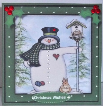 Snowman Pole  by Hazel Underwood