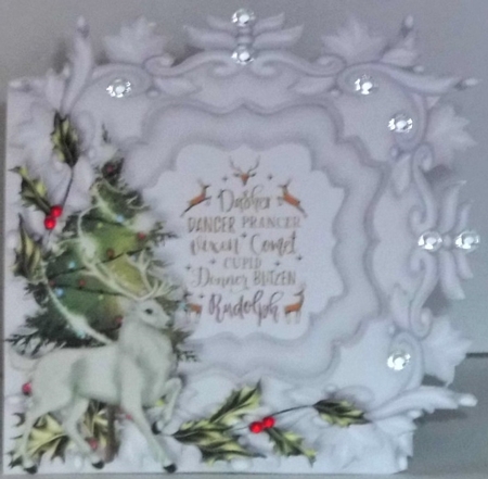 White Christmas - Reindeer by Hazel Underwood