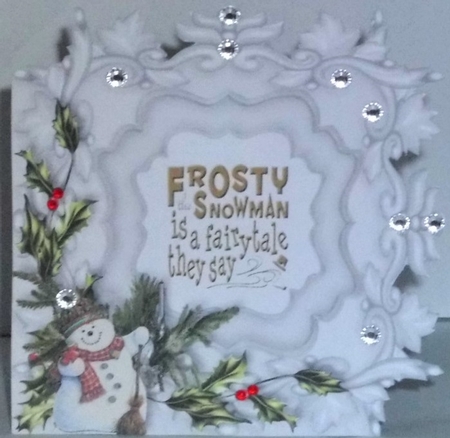 White Christmas - Snowman by Hazel Underwood