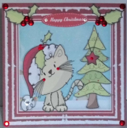  Christmas Cat  by Hazel Underwood