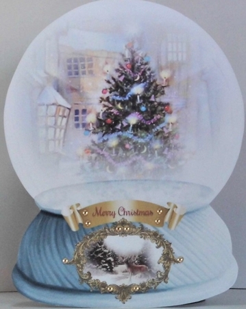 6 x Scenic Christmas Snowglobes - PNG - 300 dpi by Hazel Underwood