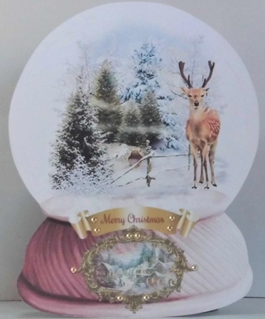 6 x Scenic Christmas Snowglobes - PNG - 300 dpi by Hazel Underwood