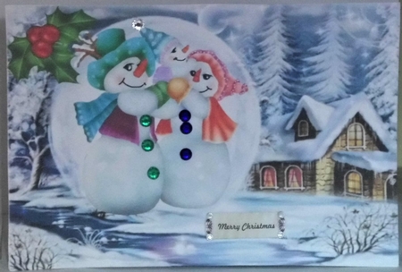 8  Christmas card fronts (4 A4 & 4 A5) Cards BUMPER KIT (one) by Hazel Underwood