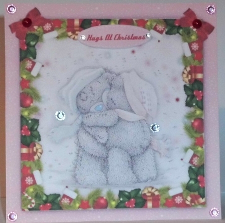 Hugs At Christmas 1 by Hazel Underwood