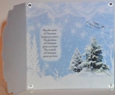 Christmas Lantern and Robin In Snow by Hazel Underwood