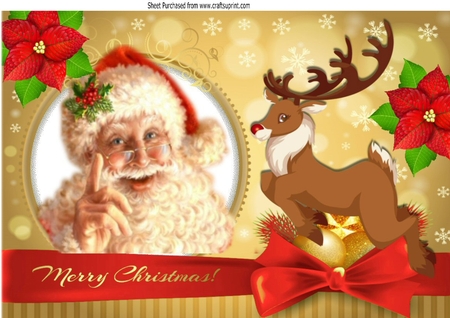 8  Christmas card fronts (4 A4 & 4 A5) Cards BUMPER KIT ( SET TWO GOLD) by Hazel Underwood