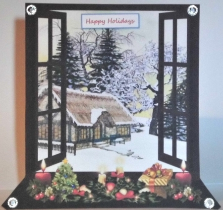Christmas Window Set by Hazel Underwood