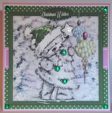 Teds Christmas Tree , Green  by Hazel Underwood