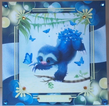 Baby Blue Sloth mini kit by Hazel Underwood