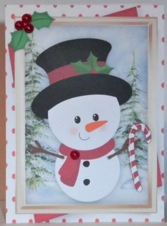 A5 , The Top Hat Snowman by Hazel Underwood