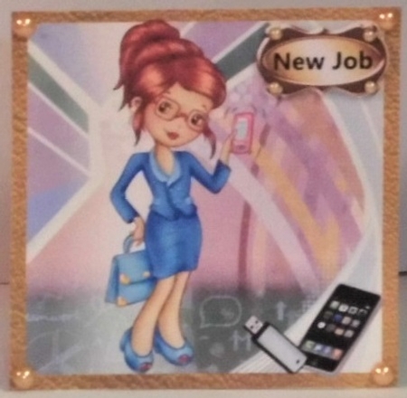Business Women - New Job, Good Luck, Well done by Hazel Underwood