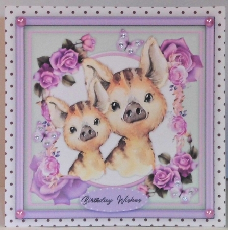 6 Card Toppers Together Forever Animals  by Hazel Underwood