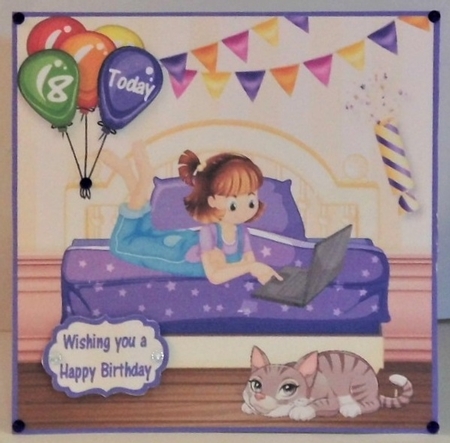 A girl and her Cat by Hazel Underwood