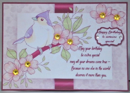 Petals and wings Birthday by Hazel Underwood