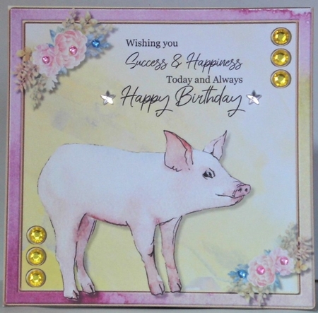 Piglets Birthday 1 by Hazel Underwood