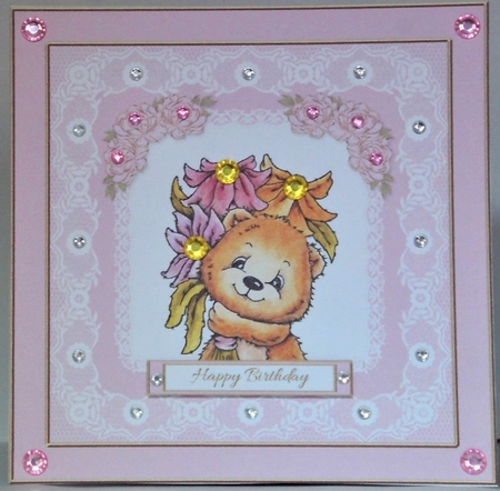 Beary Cute Bear Birthday Topper by Hazel Underwood