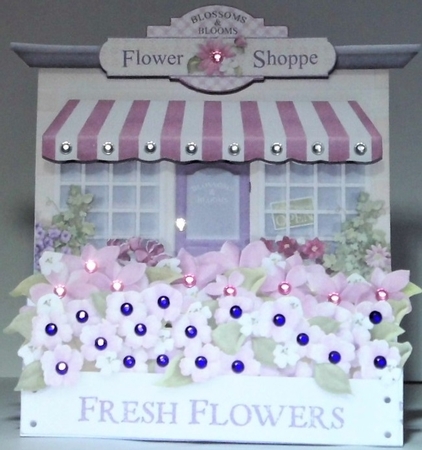 Flower Shoppe 3D Decoupage Stepper Card Kit with Envelope by Hazel Underwood