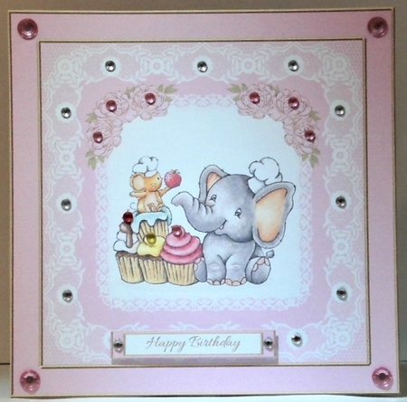 Ellies Cupcakes Birthday Topper by Hazel Underwood
