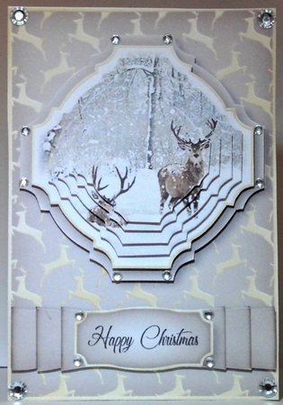 Christmas in July Deer Pyramage 4 by Hazel Underwood