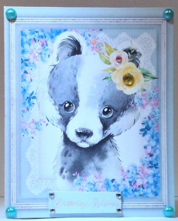 Print, and Cut , Beautiful Badger  by Hazel Underwood
