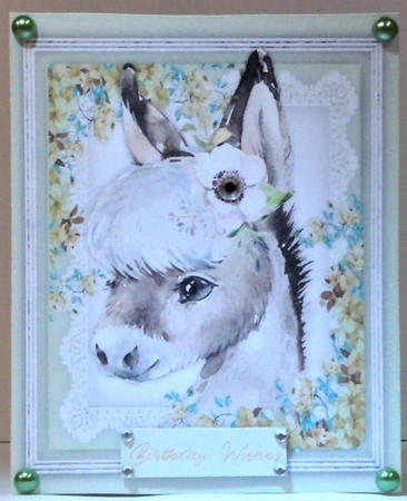 Print, and Cut , Beautiful Donkey by Hazel Underwood