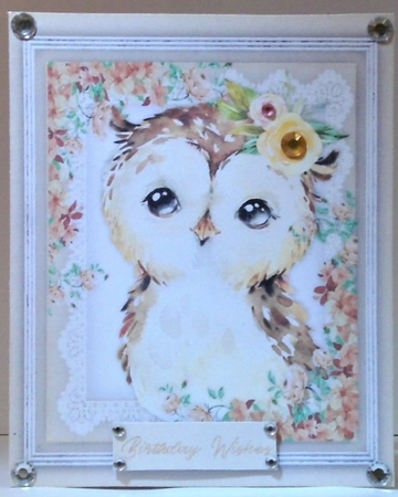 Print, and Cut , Beautiful Owl by Hazel Underwood