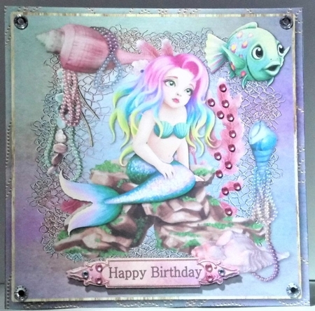 Mermaid daydreams 8x8 mini kit by Hazel Underwood
