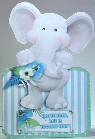 Age is Irrelephant Over the Top 3D Card Kit by Hazel Underwood