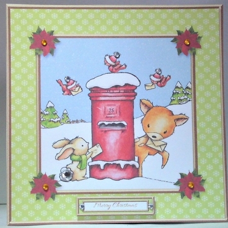 Cute Critters Mailing Letters To Santa (Green) by Hazel Underwood