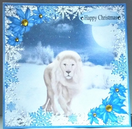 Blue & White Christmas 2 by Hazel Underwood