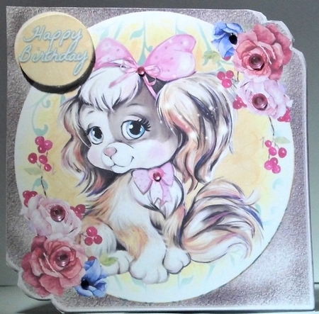 Mini Kit - Birthday Wishes # 2 Cute puppy by Hazel Underwood