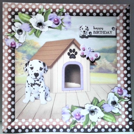 Cute Dalmation Puppy Birthday Card by Hazel Underwood