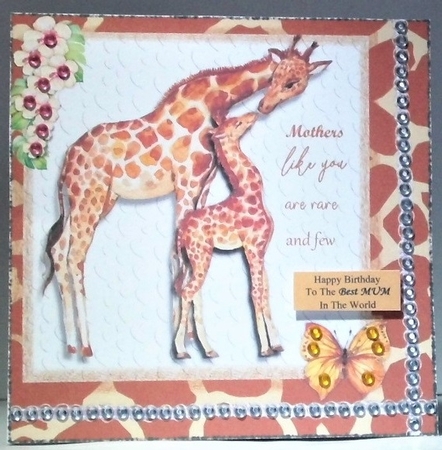 Mothers Like You Giraffe Love Birthday/Mothers Day by Hazel Underwood
