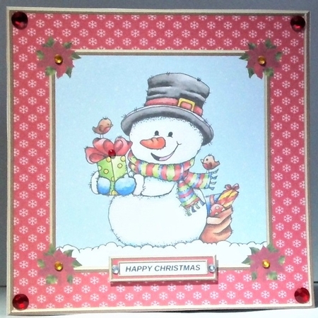 Cute Little Snowman Holiday Topper 2 by Hazel Underwood