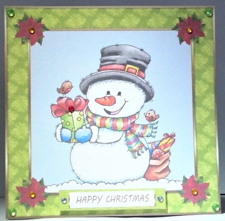 Cute Little Snowman Holiday Topper 4 by Hazel Underwood