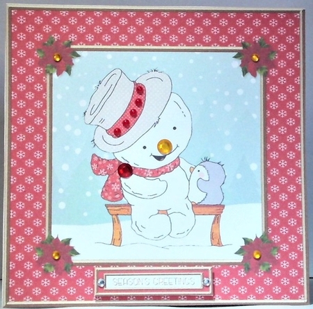 Cute Little Snowman Holiday Topper 9 by Hazel Underwood