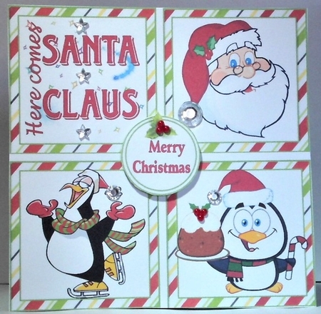 8x8 Here comes Santa Claus mini kit by Hazel Underwood