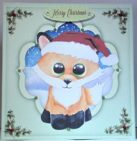 Christmas Fox 2 by Hazel Underwood
