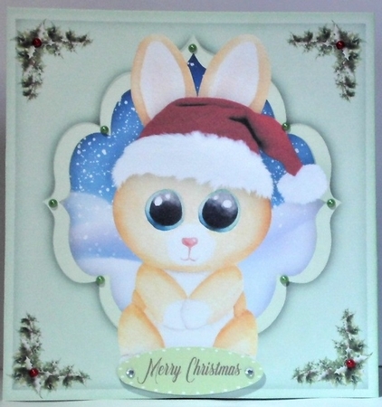Christmas Rabbit 4 by Hazel Underwood
