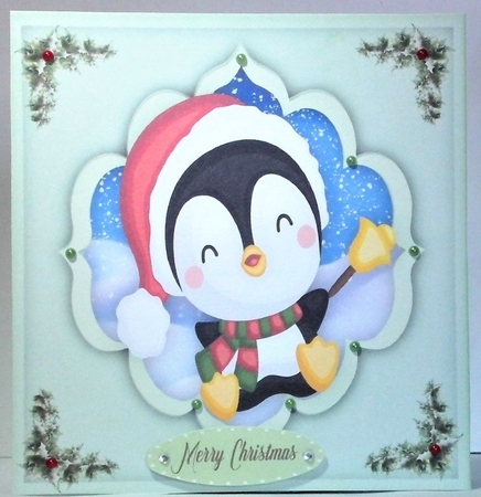Christmas Penguin  7 by Hazel Underwood