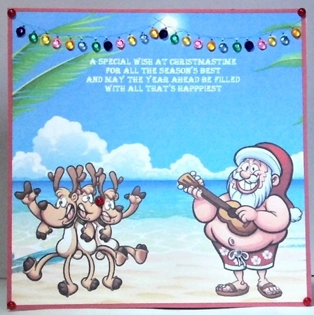 Christmas in the sun insert by Hazel Underwood